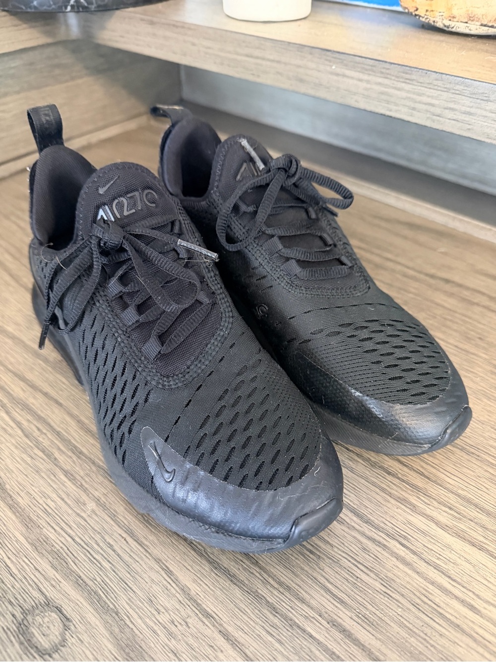 Nike Men’s Air Zoom All-Black Athletic Running Shoes